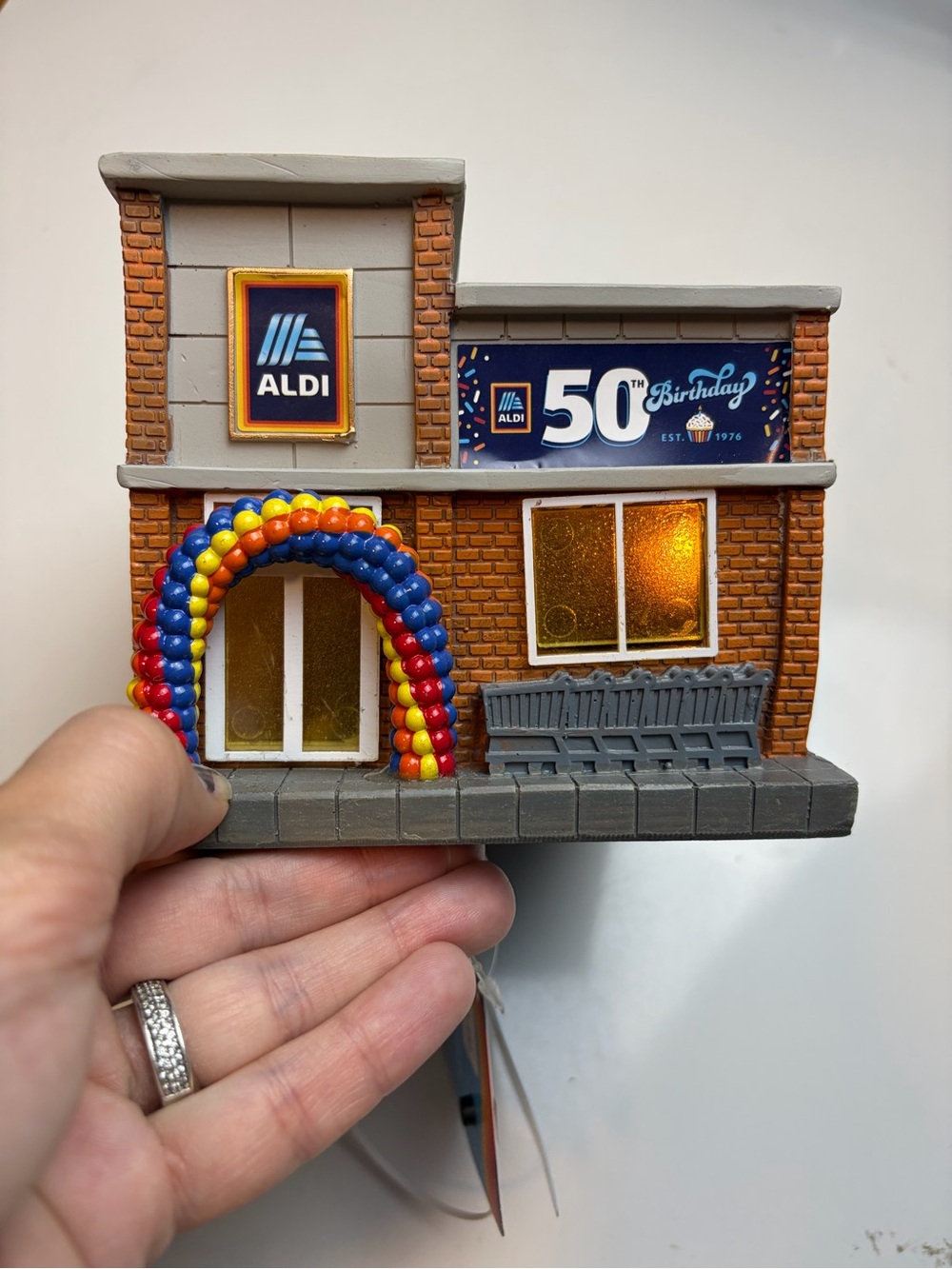 Aldi 50th Birthday Anniversary Limited Edition Store Light Up Collectible